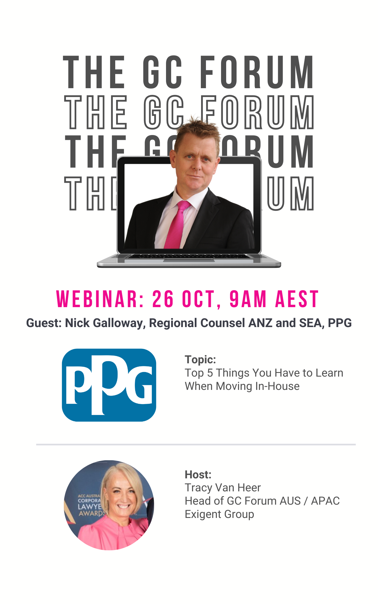 GC of PPG, Nick Galloway on Top 5 Things You Have to Learn When Moving In-House