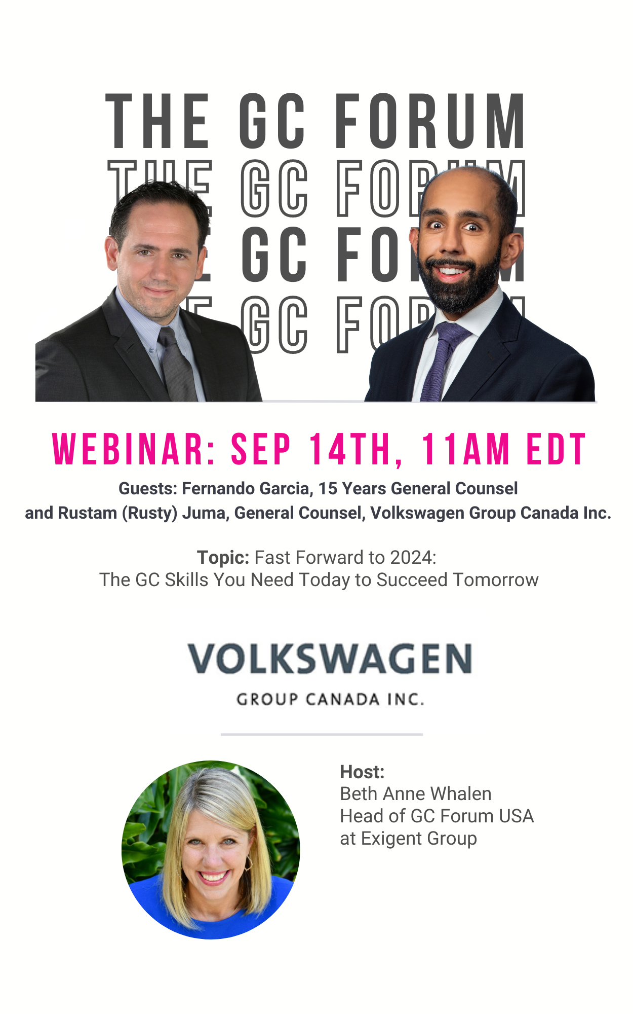 Don't miss Fernando Garcia and Rustam Juma's tips on attracting, retaining, and fostering the right growth mind-set within your legal department, register below to have a member of our team add you to the MS Teams webinar. 